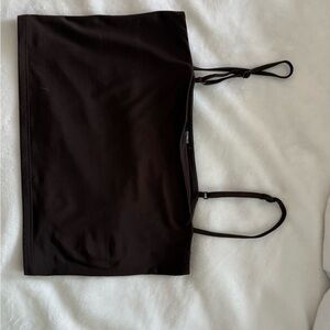 Black Spaghetti Strap Crop Top
